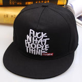 Korean Letter Embroidery Flat Cap